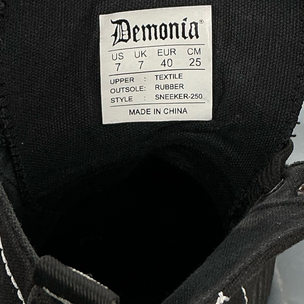 Demonia Arachnophobia Creeper Sneakers - Picture 7 of 7